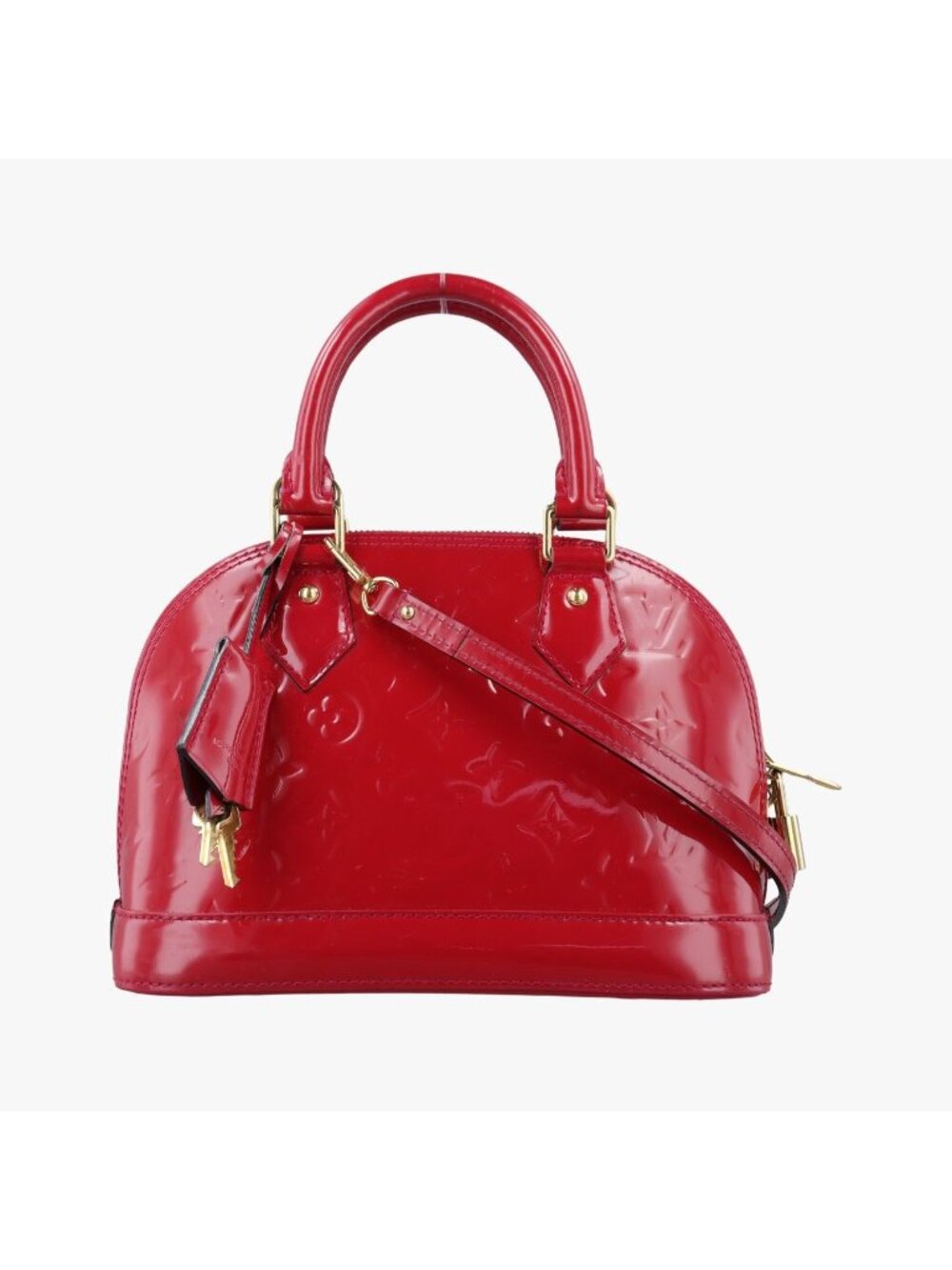Louis Vuitton Alma BB Pomme D'amour Vernis Handbag